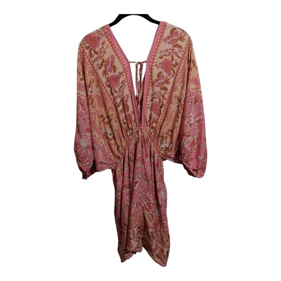 Cupshe Pink and Peach Mini Dress with Vibrant Floral Design - Picture 9 of 15